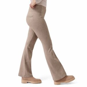 Athleta XS 34” Delancey Herringbone Flare Slip On Pants size beige brown